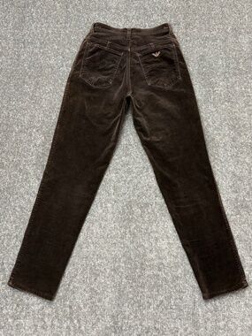 Armani Jeans Women's Size 27 Brown Velour Pants